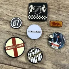 美品　7個セット缶バッジ ピンバッチ 古着屋購入 punks mods d7