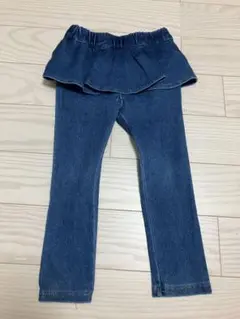 バースデイ　デニム フリル付きパンツ 85