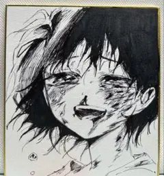 タコピーの原罪 久世しずか 手描き色紙 イラスト