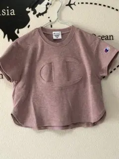 Champion クロップドTシャツ ピンク