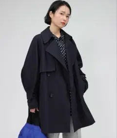BARBOLN ネイビー トレンチコート