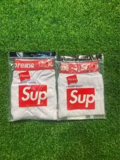 【新品未開封】SUPREME ボクサーパンツ Sサイズ 白　2枚