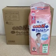 グーンプラス BIGテープ　おむつ 4パック