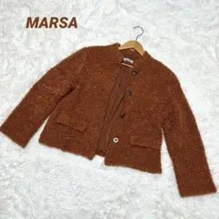 【マーサ】/MARSA/モヘヤジャケット/ダミーボタン/ポケット/羽織り/日本製