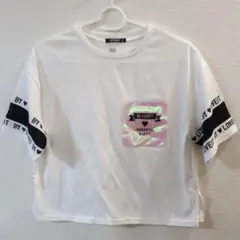 BY LOVEIT ロゴ入りホワイト　Tシャツ　150サイズ
