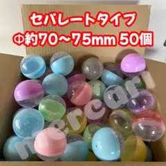 空カプセル セパレートタイプ 分離型 直径約70〜75mm 大きめ 50個