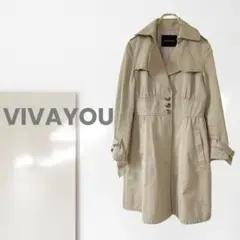 k2758ss【ビバユー】トレンチコート/定番シルエット 大人可愛い 万能 人気