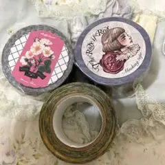 ♡オカッバラバーさんのマスキングテープ3本セットです♡