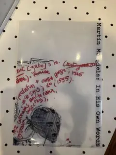 映画　Martin Margiela クリアファイル