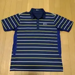 Srixon ネイビー ストライプ ポロシャツ