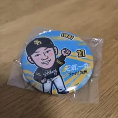ソフトバンクホークス 岩井俊介 ファイト九州 若鷹ガチャ 缶バッジ