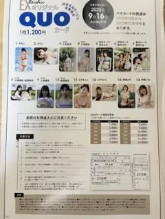EX大衆 9月号 えなこ表紙 読者全員サービス 応募 申込用紙1枚