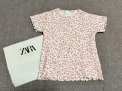 【新品未使用】ZARA 花柄フリルTシャツ 4歳用