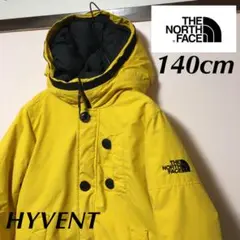 美品 THE NORTH FACE フードダウン 140cm イエロー