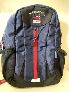 美品　ミキハウス　ネイビーリュック 車　乗り物