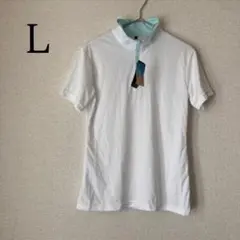 半袖Tシャツ クール 冷感 L 吸水速乾 UVカット ホワイト スポーツウェア