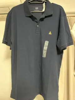 GAP STRETCH PIQUE POLO ネイビー M