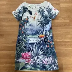 H&M半袖ワンピース　サイズ40 ボタニカル