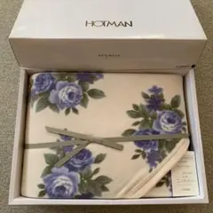 Hotman ホットマン 綿毛布 毛布 未使用品 ローズ 薔薇 アイボリー Hotman ホットマン 綿毛布 毛布 未使用品 ローズ 薔薇
