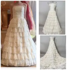 希少✨大人気✨ジルスチュアート ウエディングドレス ティアード　11号　結婚式
