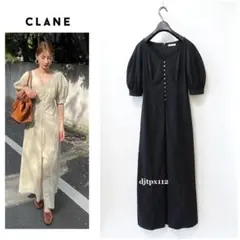松本恵奈さん着用*美品*CLANE（クラネ）セミサークルスリーブタイトワンピース