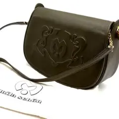 【極美品】 mila schon ミラショーン ショルダーバッグ カーキ