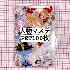 【在庫処分】海外 人物 マスキングテープ フレークシール100枚 PETのみ⑤