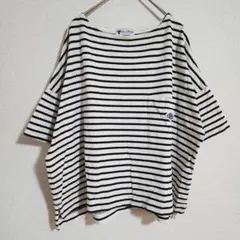 【Live in comfort】（M）ボトルネックショートスリーブプルオーバー
