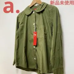 [新品] a. エードット IO GRAPHIC イオグラフィック 丸襟シャツ