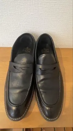 Erings Crown 黒 レザー スリッポンシューズ　ローファー