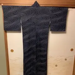 正絹袷女物小紋長着