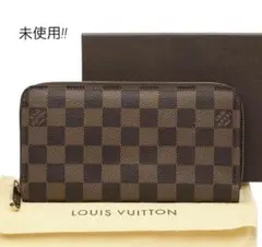 Y1862 未使用 ルイヴィトン ダミエ ラウンドファスナー長財布