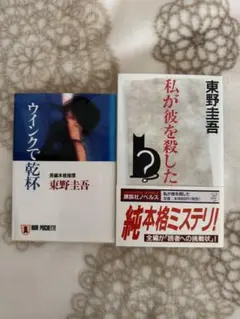東野圭吾 「ウインクで乾杯」＆「私が彼を殺した」2冊セット