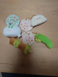 つぶらな瞳のお惣菜ぷちマスコット　キーホルダーセット