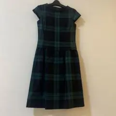 最終値下★美品 オススメYorkland チェック柄 半袖ワンピース