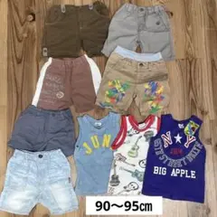 breeze 男の子半ズボン　男の子タンクトップ　90〜95㎝　9点　夏服