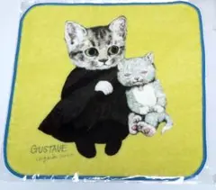 未開封ヒグチユウコ絵本ふたりのねこ「 よりそうふたり」コットン100%ハンカチ