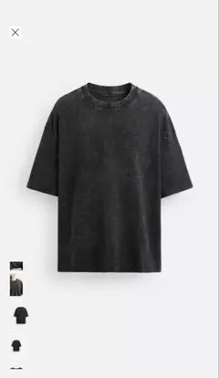 ZARA ウォッシュ加工　リラックスフィット　Tシャツ