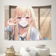 新品未使用✨ アニメ 喜多川海夢 壁掛け ブランケット タオル タペストリー