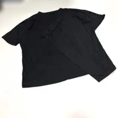 【T's collection】◆黒◆アシメントリー半袖Tシャツ◆M～L