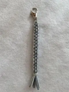 ティーホルダー（ハンドメイド）グレー/ライトグレー