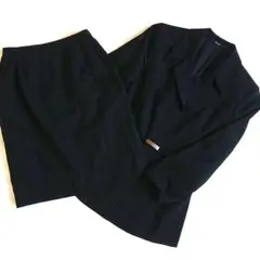 【美品】ROPE クラシック スカート上下スーツ 濃紺 9AT(Mサイズ)