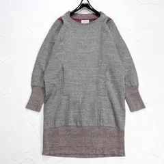 美品✨ヴィヴィアンウエストウッド　スウェット　ワンピース　オーブ刺繍　異素材切替