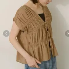 新品　アメリカンホリック　フロントリボンブラウス