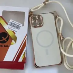 【未使用】iphone12promax用ケース　ストラップ付き