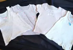 100cm ピンク系 アンダーシャツ 4枚セット