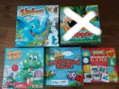 2、3歳から遊べる ボードゲーム 6点セット