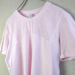 adidas ピンク Tシャツ 半袖　L