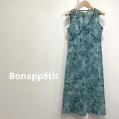Bonappétit ボナペティ ノースリーブ シアー ワンピース ひざ丈