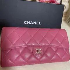 CHANELキャビアスキンマトラッセ長財布【美品】